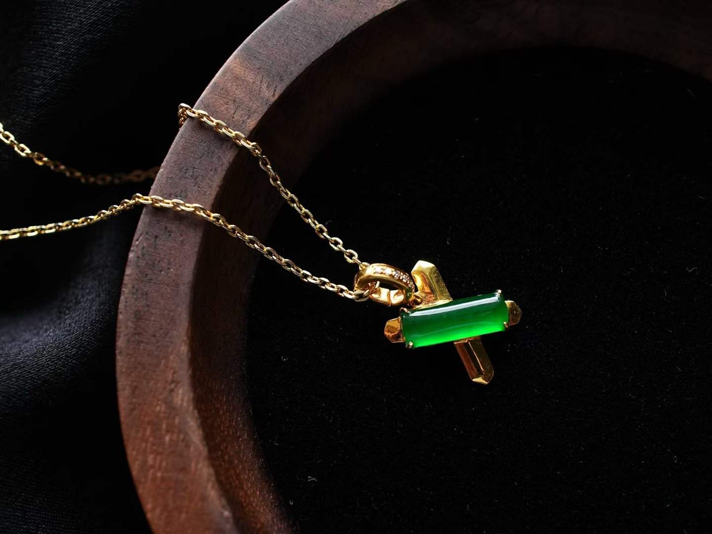翡翠冰辣陽綠萬能扣吊墜,天然翡翠A玉, 緬甸玉, Jade, Jadeite