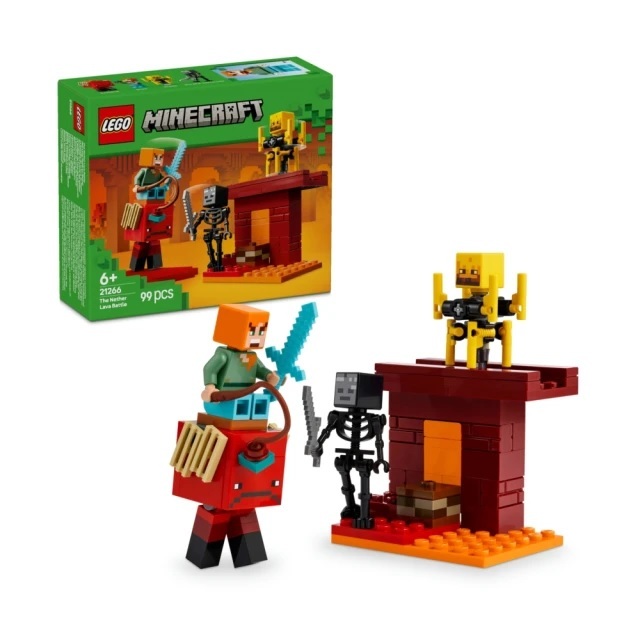 【玩具研究中心】LEGO 樂高 Minecraft 地獄熔岩大戰 21266