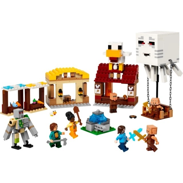 【玩具研究中心】LEGO 樂高 Minecraft 地獄幽靈氣球進攻村莊 21273