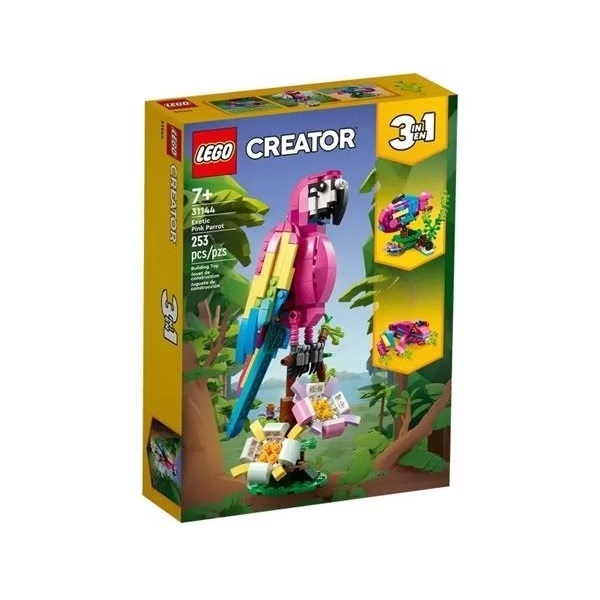 【玩具研究中心】LEGO 樂高 創意百變3合1系列 異國粉紅鸚鵡 31144
