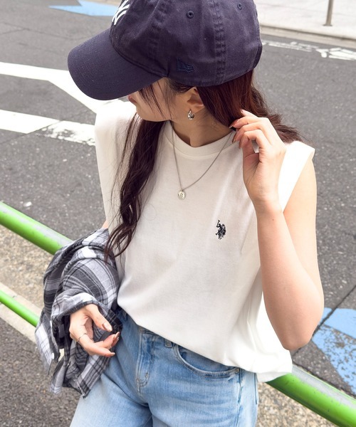 U.S. POLO ASSN. 刺繡背心 寬肩背心 3色