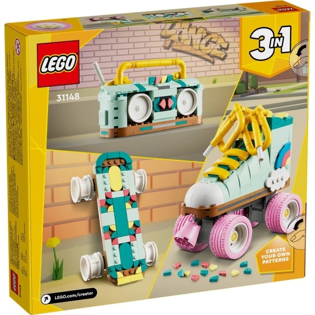 【玩具研究中心】LEGO 樂高 創意百變3合1系列 復古溜冰鞋 31148