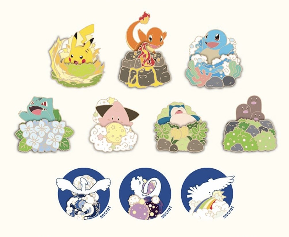 【OWN】Pokémon 寶可夢 韓國限定 限量 聯名 可動徽章 徽章 隱藏版 盲盒 隨機 共十款 紙袋