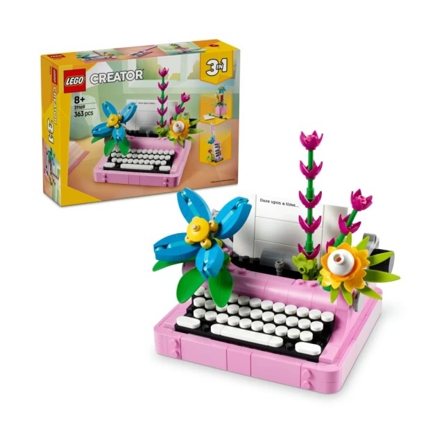 【玩具研究中心】LEGO 樂高 創意百變3合1系列 花飾打字機 31169