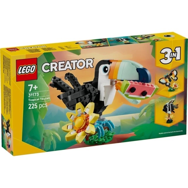 【玩具研究中心】LEGO 樂高 創意百變3合1系列 野生動物：熱帶巨嘴鳥 31173