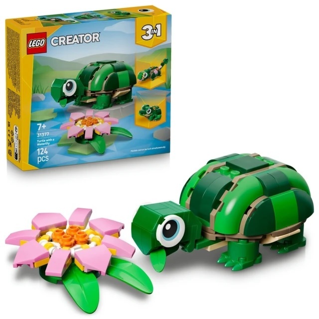 【玩具研究中心】LEGO 樂高 創意百變3合1系列 烏龜和睡蓮 31377