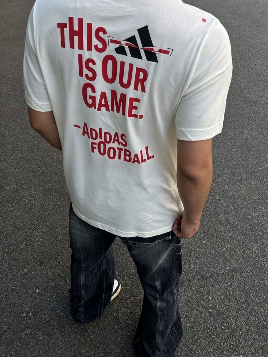 ADIDAS FOOTBALL GRAPHIC TEE 足球魂撞色 圓領短T 二色