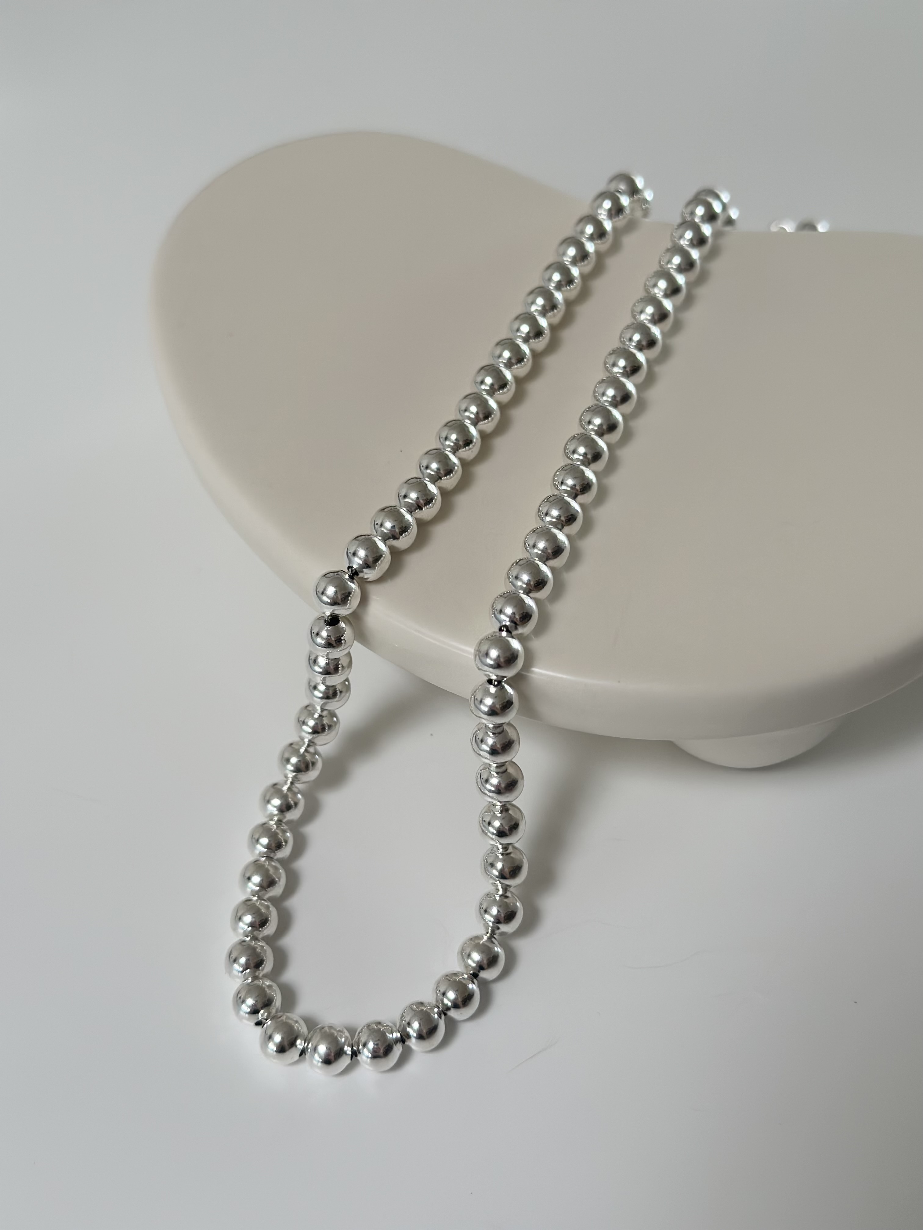 S925 ball chain necklace