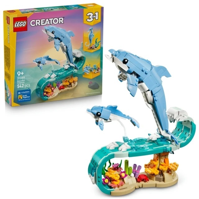 【玩具研究中心】LEGO 樂高 創意百變3合1系列 海洋動物：美麗海豚 31385