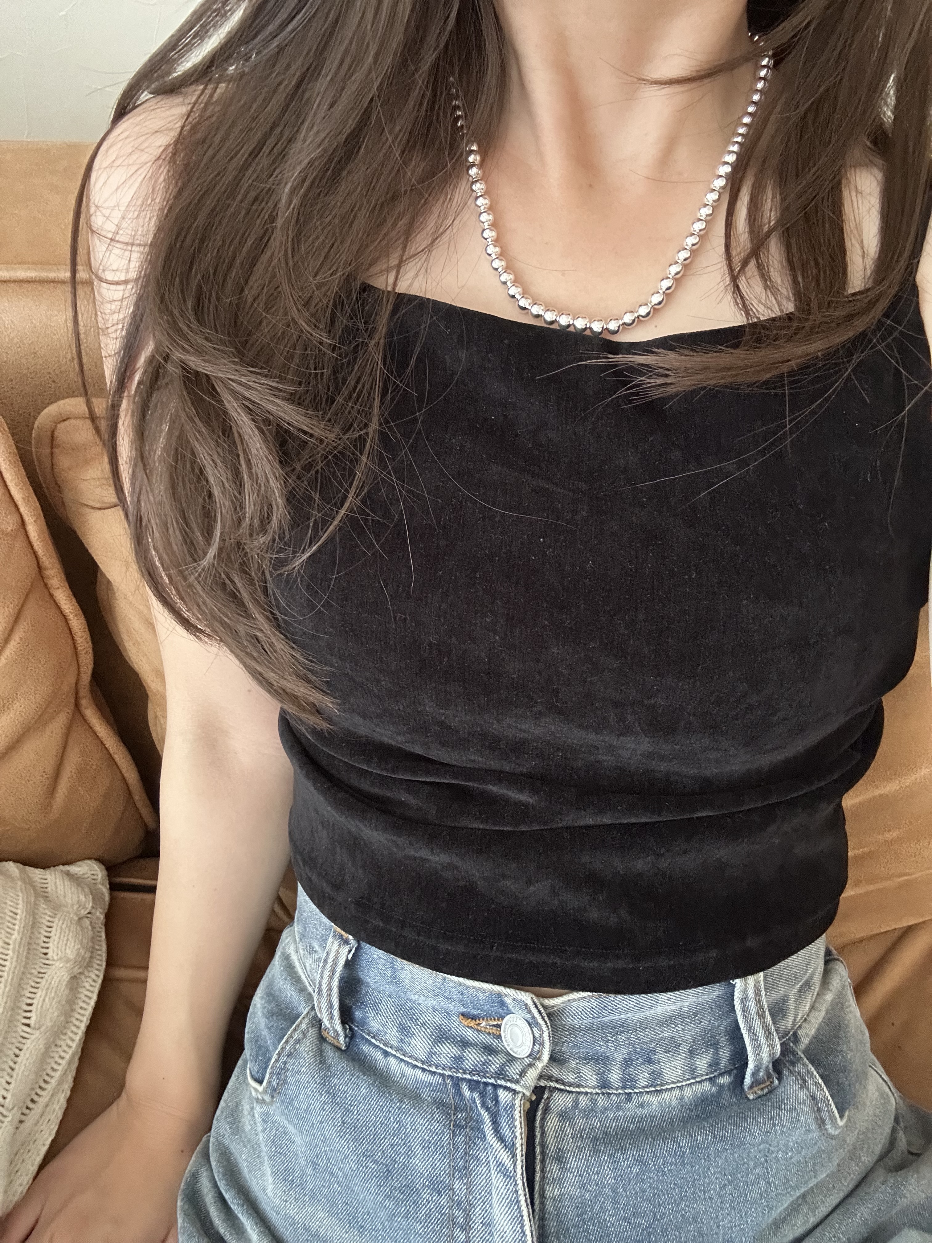 S925 ball chain necklace