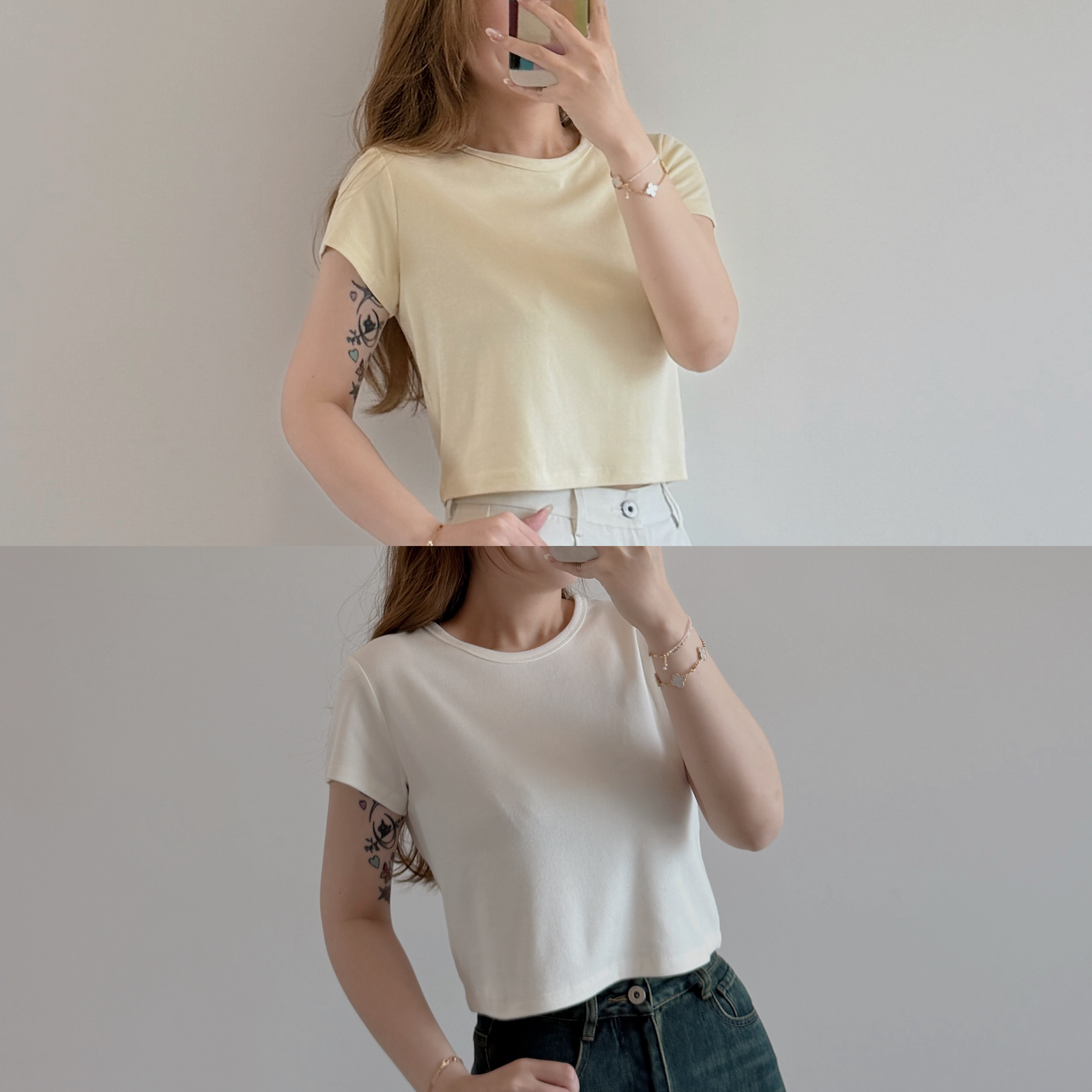 現貨 7454 新色! 超大彈性棉質Crop Top