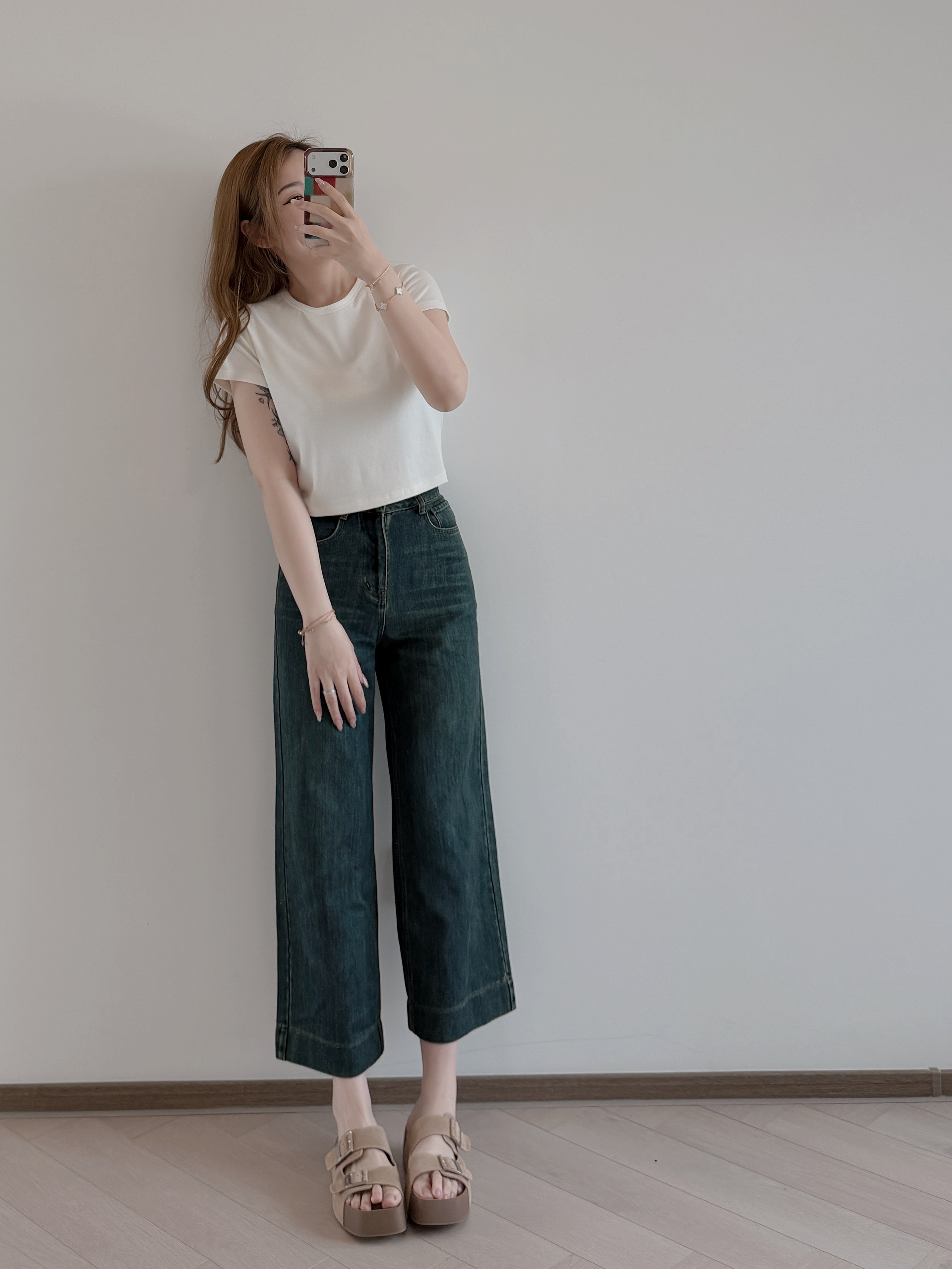 現貨 7454 新色! 超大彈性棉質Crop Top