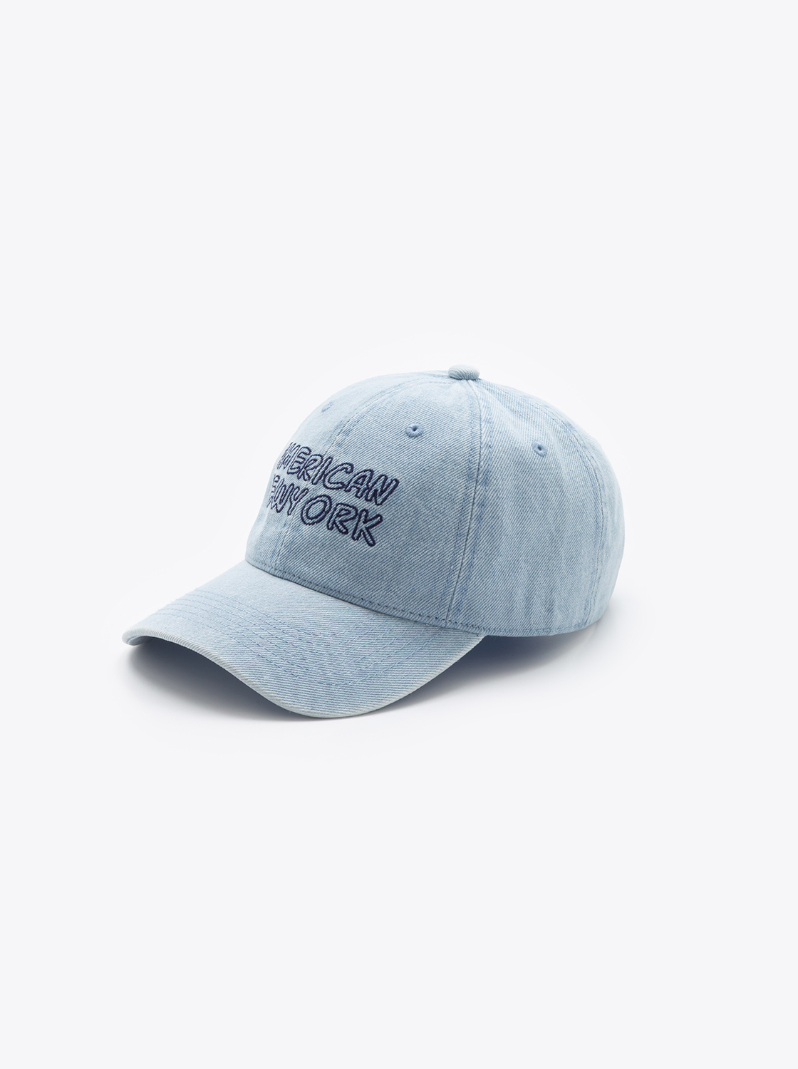 牛仔水洗棒球刺繡帽
