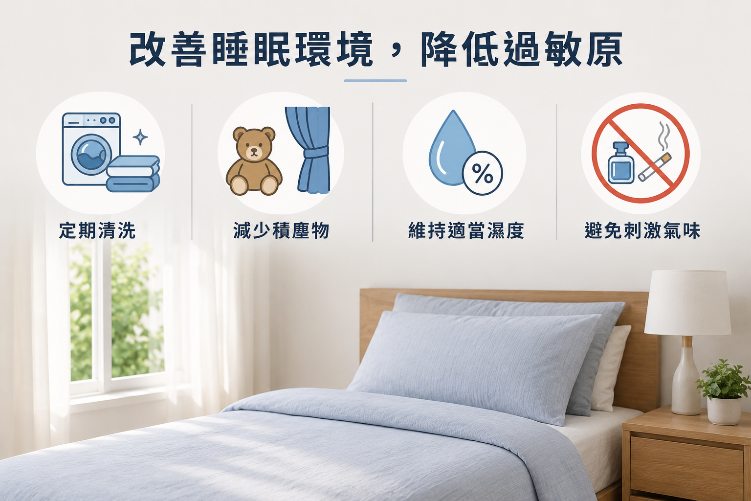 鼻塞改善睡眠環境