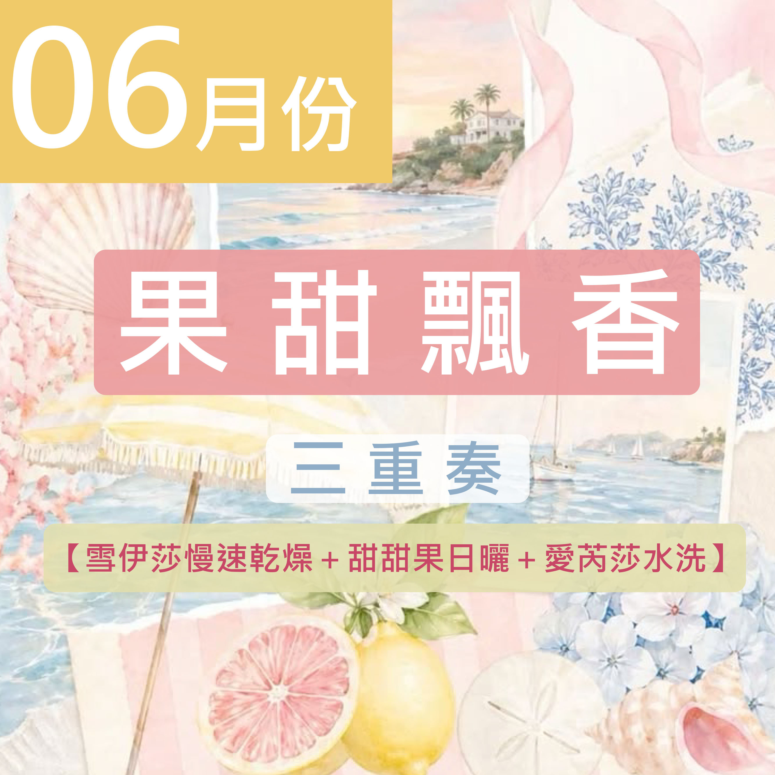 《6月份》★果甜飄香三重奏★雪伊莎慢速乾燥＋甜甜果日曬＋愛芮莎水洗