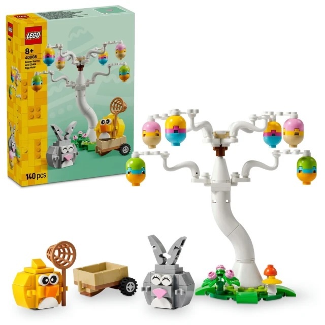 【玩具研究中心】LEGO 樂高  Iconic 復活節兔子和小雞彩蛋尋寶 40808