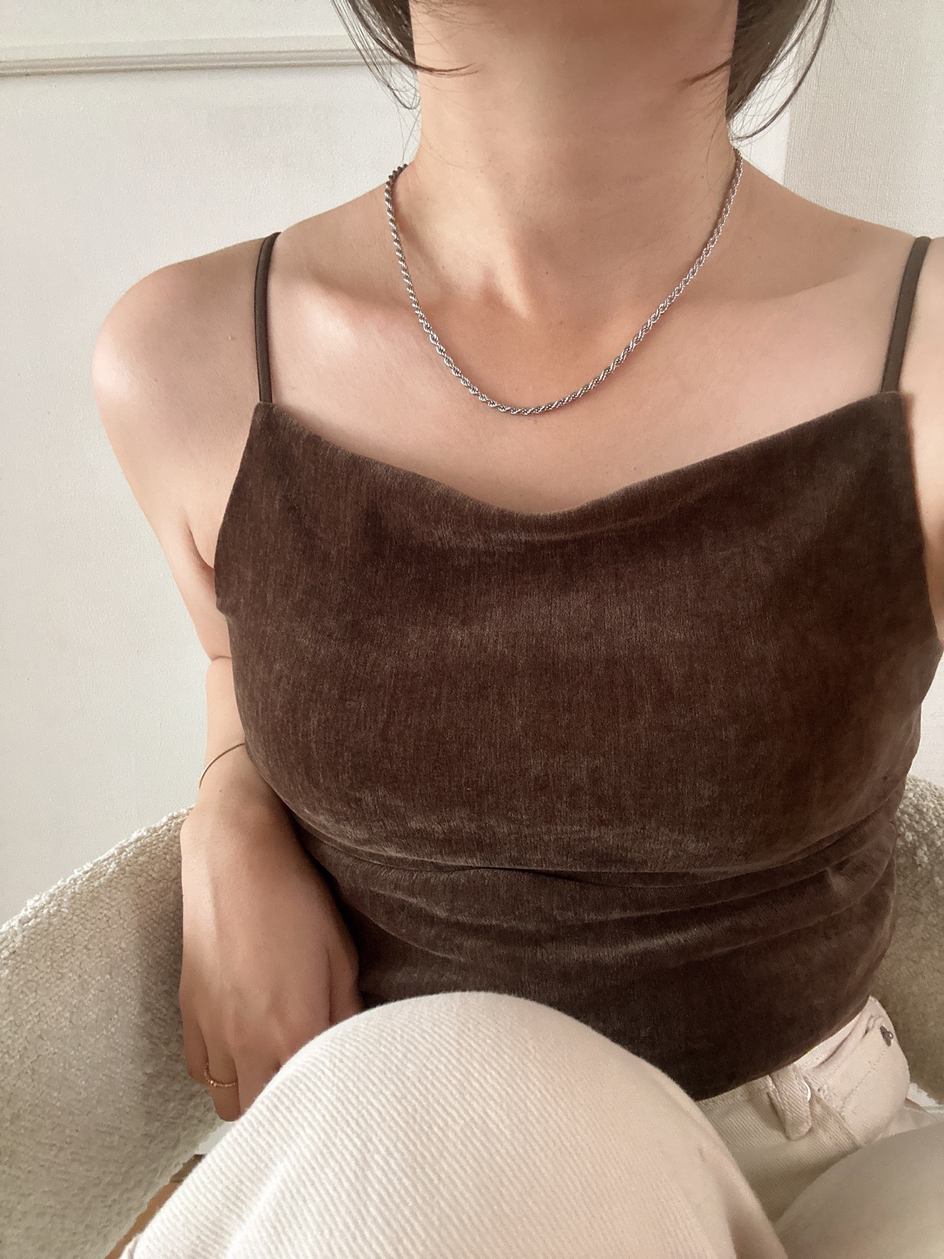 SS magnet rope chain necklace
