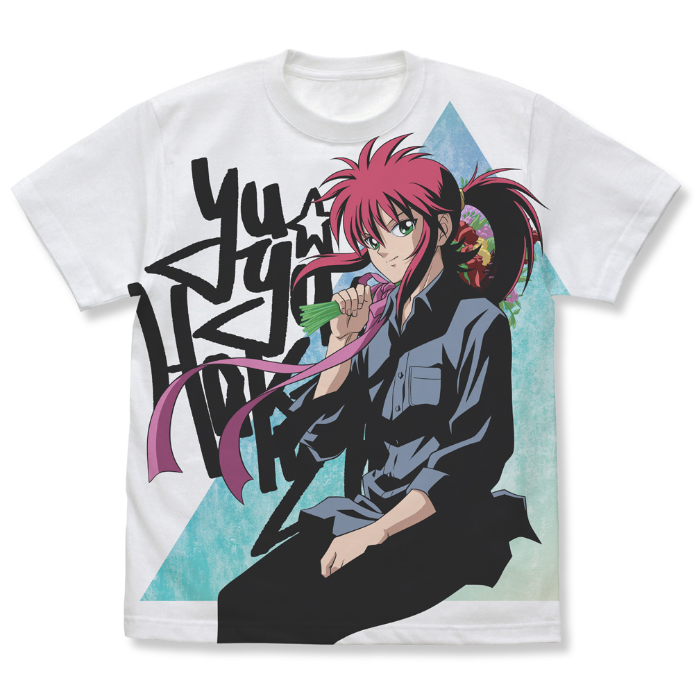 描き下ろし 蔵馬 ﾌﾙｸﾞﾗﾌｨｯｸTｼｬﾂ 花束Ver./WHITE COSPA 061526
