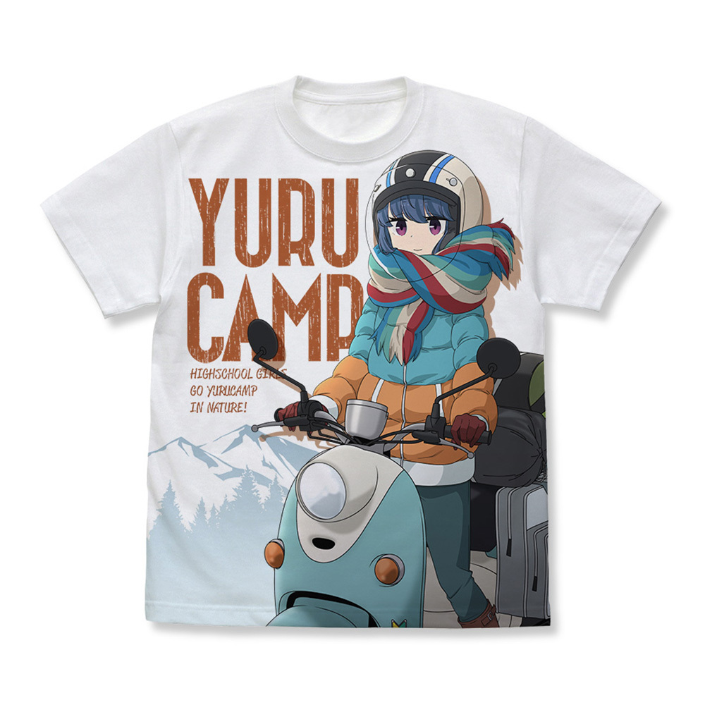 志摩ﾘﾝとｽｸｰﾀｰ ﾌﾙｸﾞﾗﾌｨｯｸTｼｬﾂ/WHITE COSPA 061526