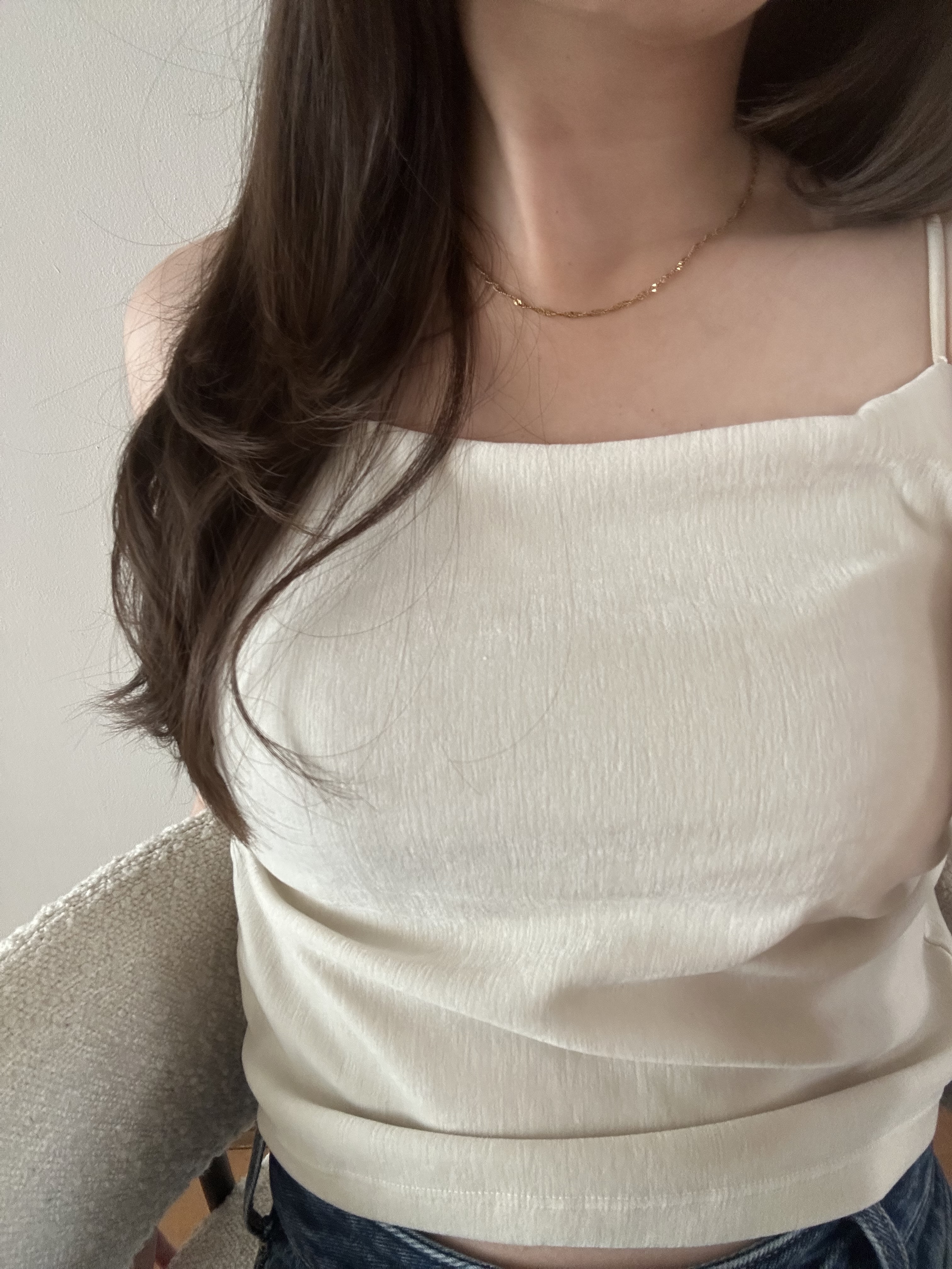 SS magnet wave chain necklace