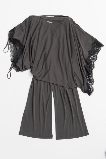 PP / Slip Dress Layered Pants