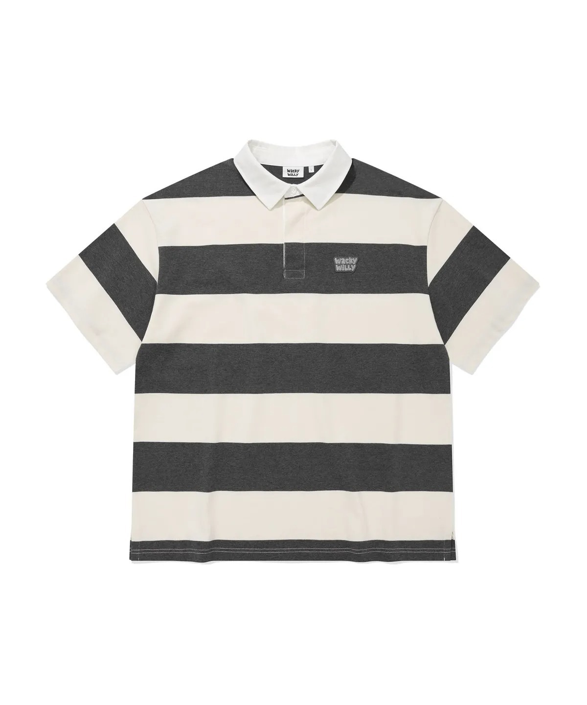 WACKY WILLY Rugby Stripe Short-Sleeve T-Shirt