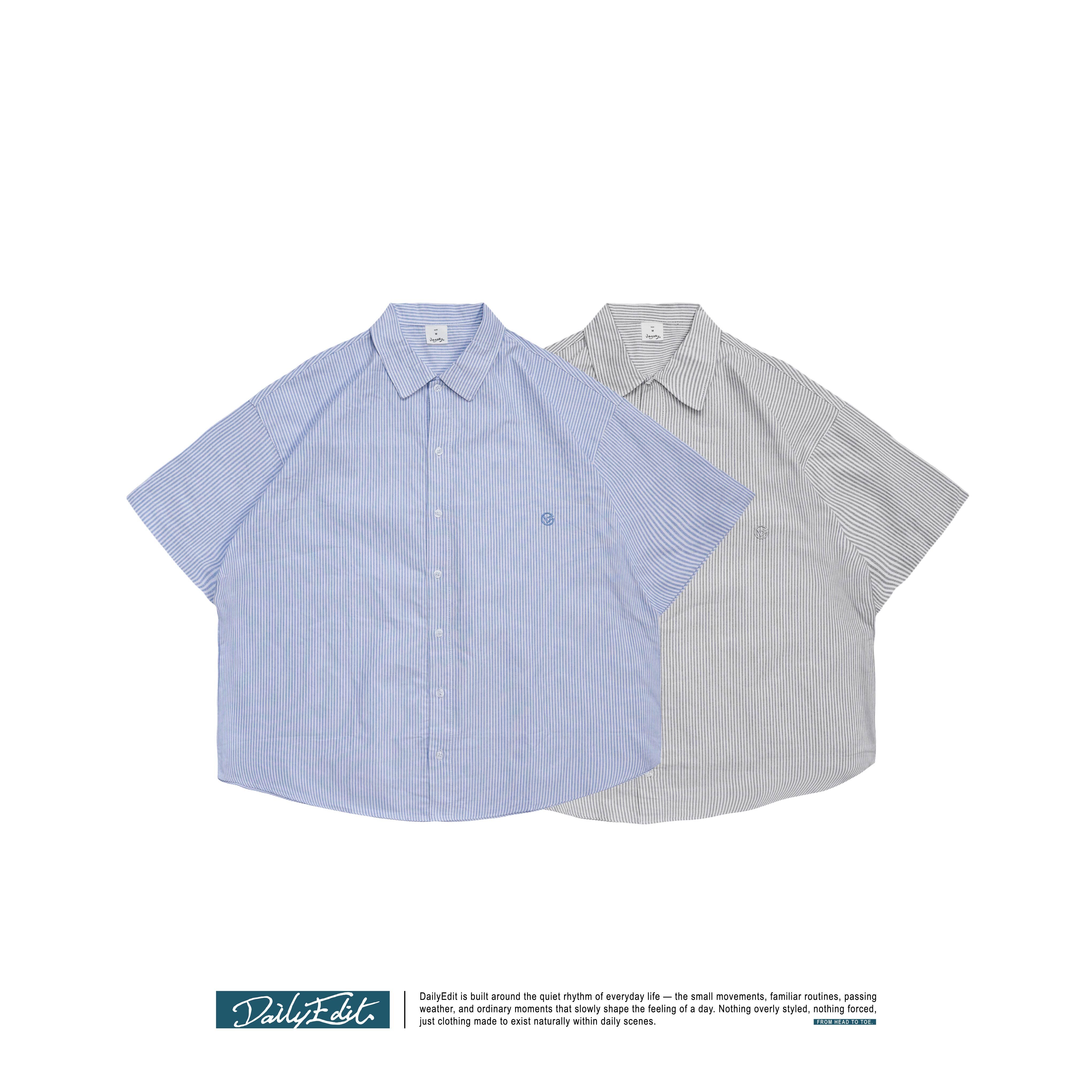 刺繡條紋襯衫 Embroidered Stripe Shirt ST-013