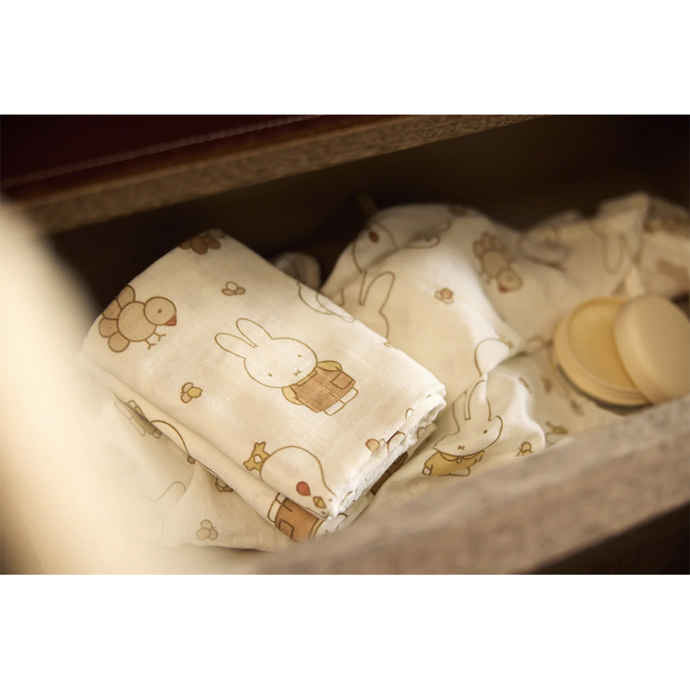(預購7/15)荷蘭Jollein 紗布巾-Miffy Family Farm