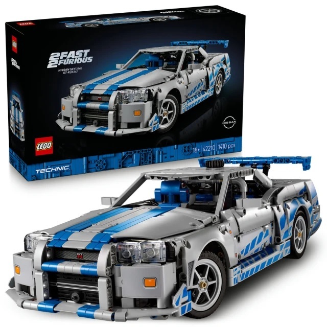 【玩具研究中心】LEGO 樂高 TECHNIC Fast 2 Furious Nissan Skyline GT-R R34 Car 玩命關頭 42210