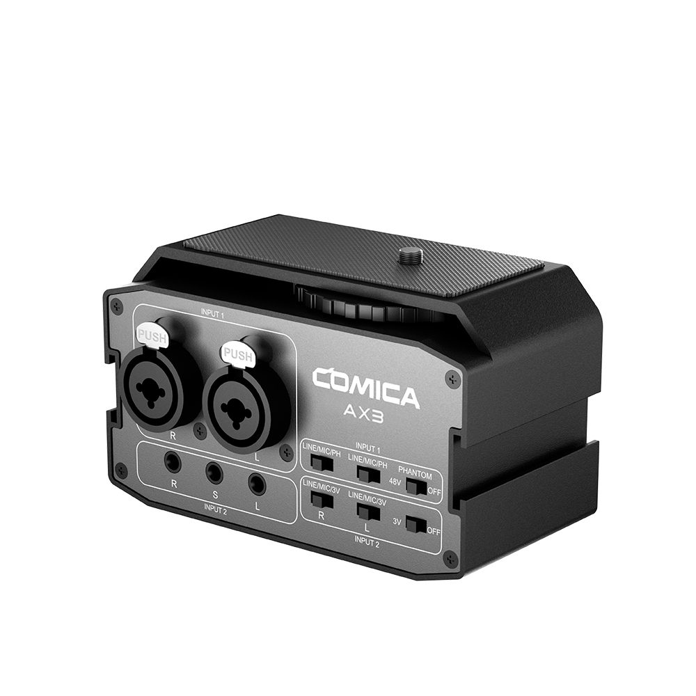 COMICA AX3 麥克風混音器(雙XLR/6.35mm/3.5mm/麥克風聲卡)
