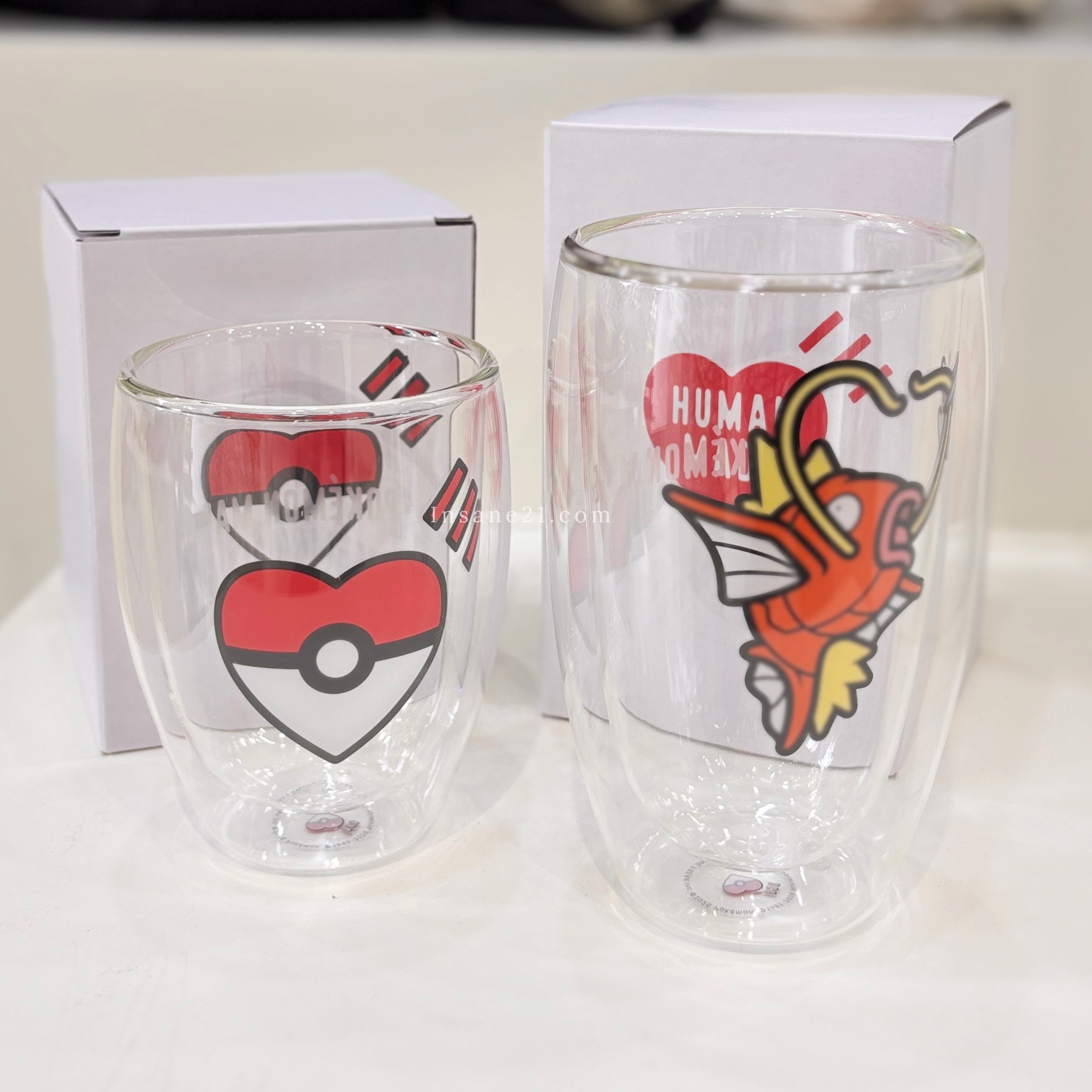 HUMAN MADE X POKEMON 雙層玻璃杯 350ML 印花 寶可夢 聯名款