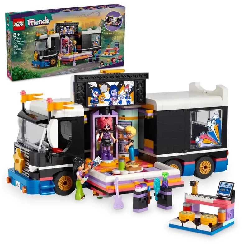 【玩具研究中心】LEGO 樂高 Friends 流行巨星音樂巡演巴士 42619
