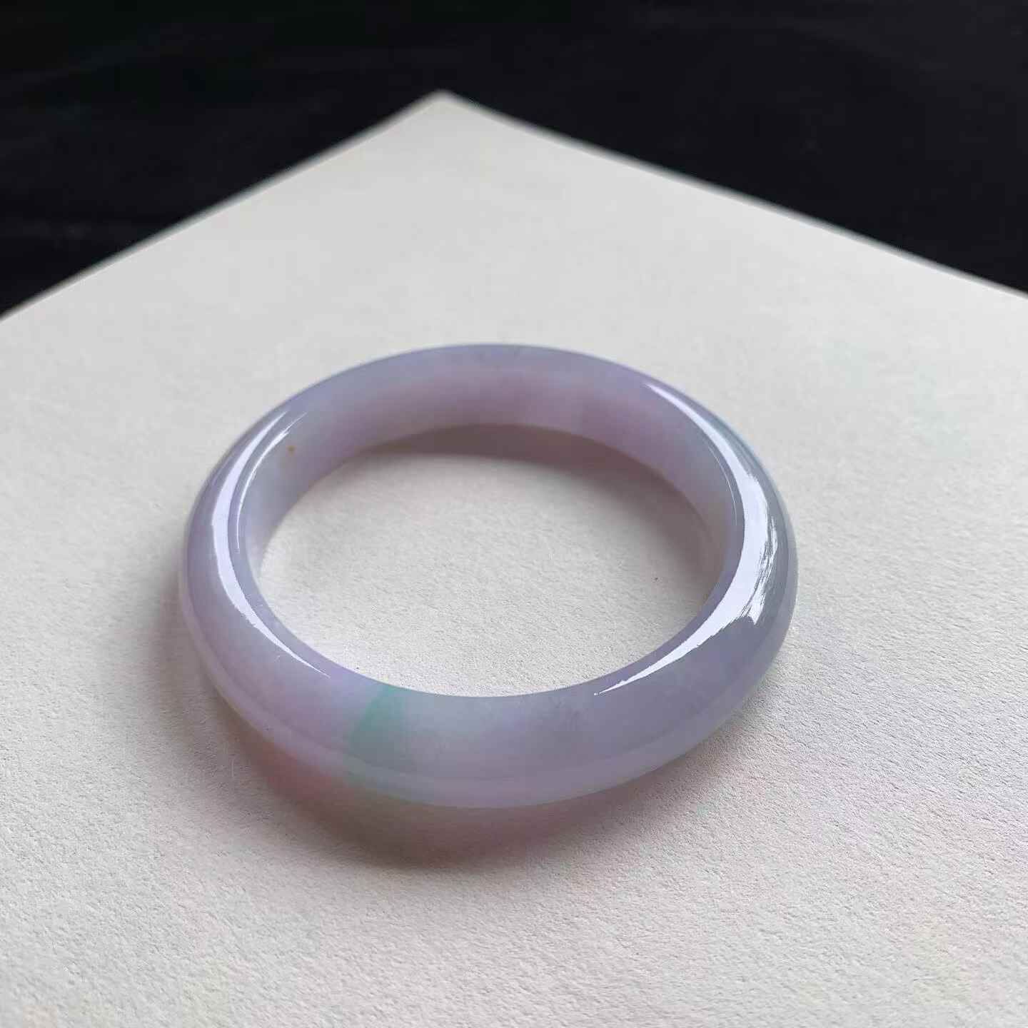 冰艷紫翡翠正圈手鐲,天然翡翠A玉, 緬甸玉, Jade, Jadeite