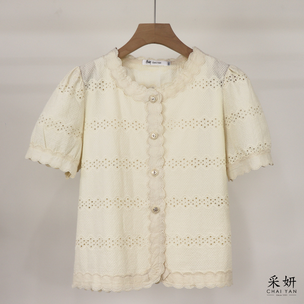 小波西米亞短袖襯衫