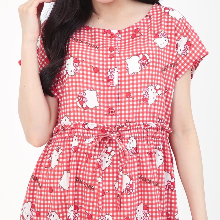 26105-KT Sanrio Hello Kitty 純綿連身睡裙 #JP-SZ26-SAN-2051