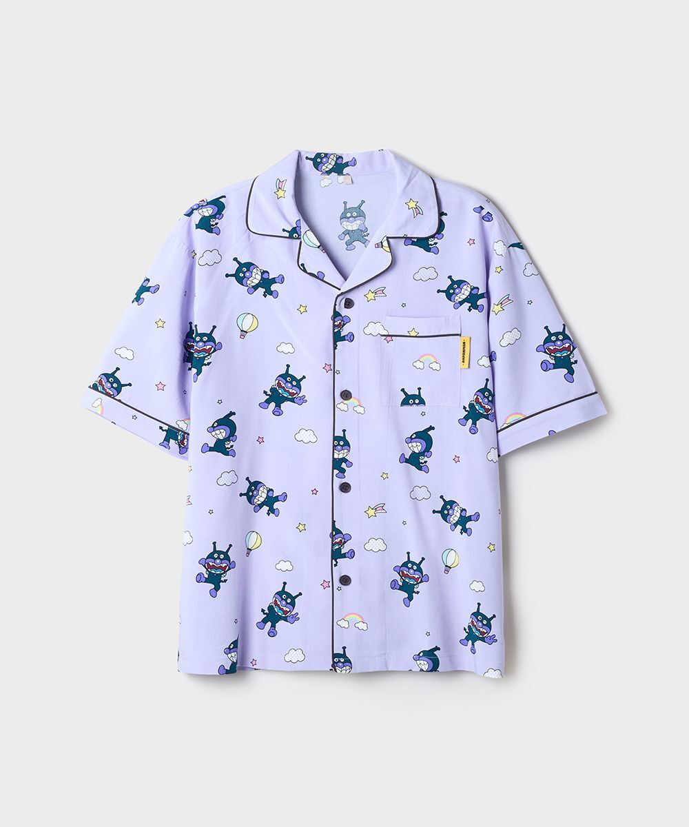 SPAO 麵包超人 短袖睡衣套裝 紫色 SPPPG37U07