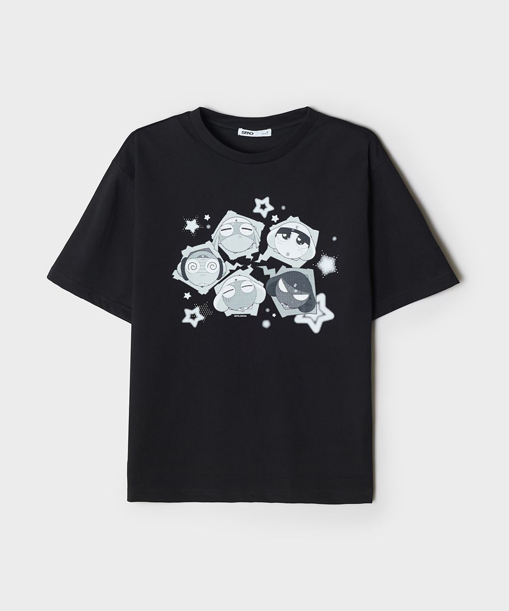 SPAO 克羅羅聯名短袖T恤 灰色 SPRLG25U15
