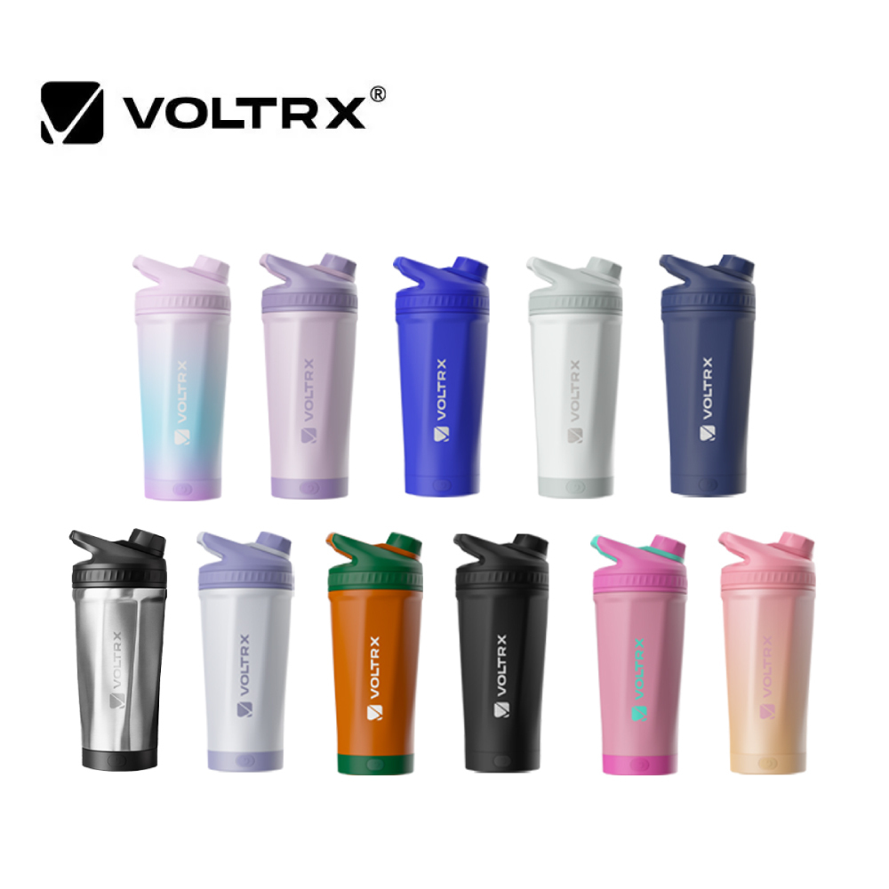 [美國 VOLTRX]  不鏽鋼保溫保冰電動搖搖杯 550ml