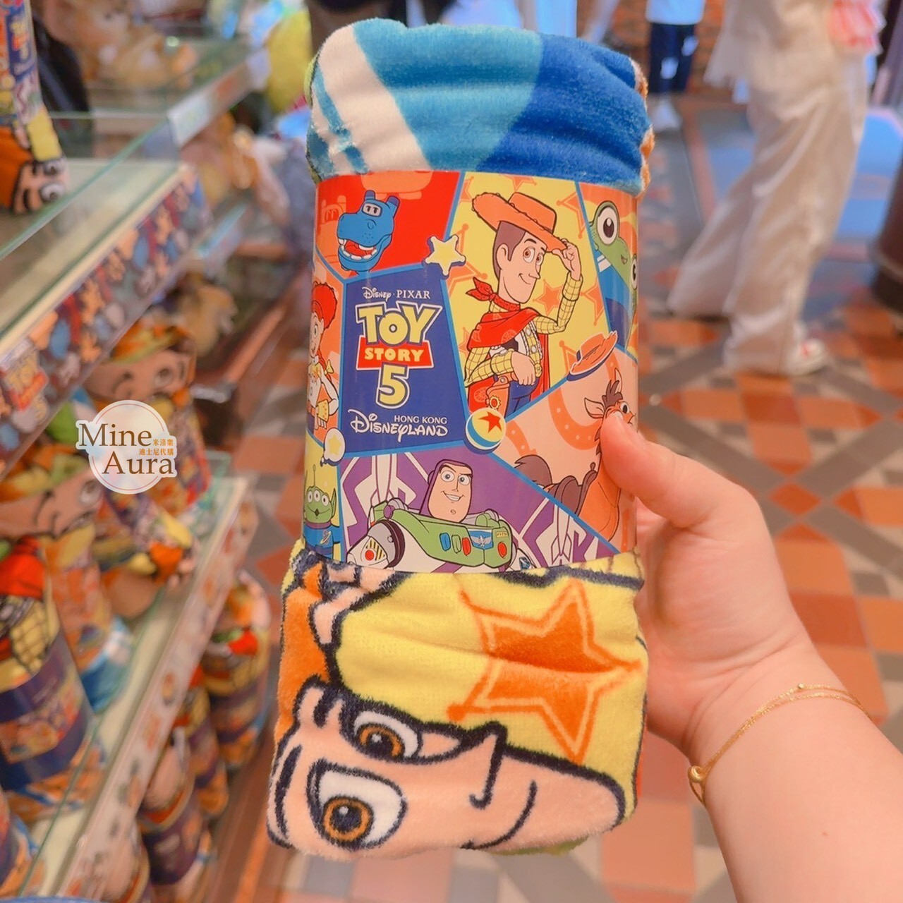 (限時特價) 玩具總動員5 經典 圖案 毛毯 毯子 玩具總動員 Toy Story -香港迪士尼樂園