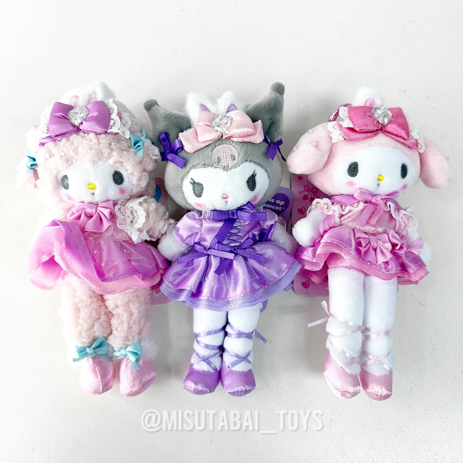 Sanrio 長腿芭蕾系列公仔掛件 (Melody/ Kuromi/ My Sweet Piano)