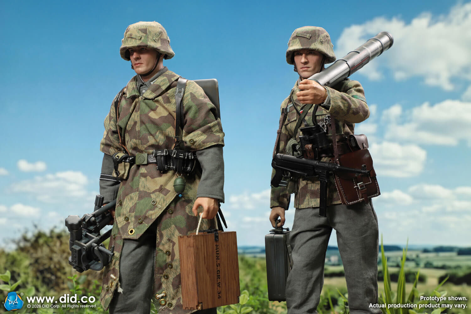 [訂金]  (本地包郵) DID D80195 1/6 WWII German GD Infantry Mortarman – Bruno