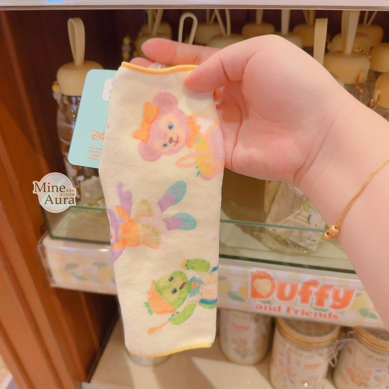 達菲 Duffy 與好友們 檸檬派對系列 圖案 隨身 毛巾 方巾 -香港迪士尼樂園