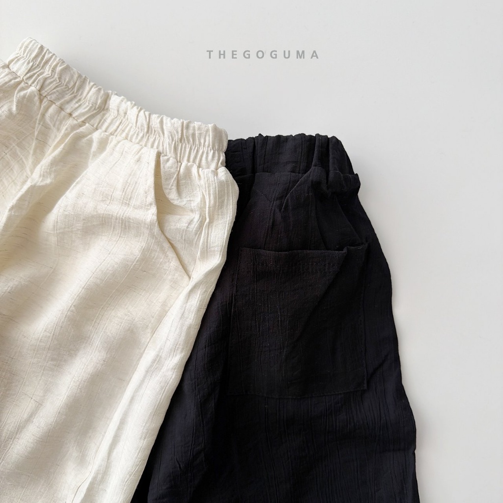 韓國🇰🇷THEGOGUMA 亞麻皺摺長褲(XS-XL/JS-JL)