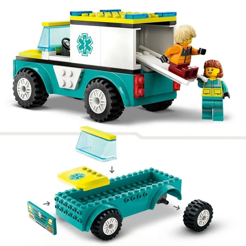 【玩具研究中心】LEGO 樂高 City系列 緊急救護車和單板滑雪者 60403
