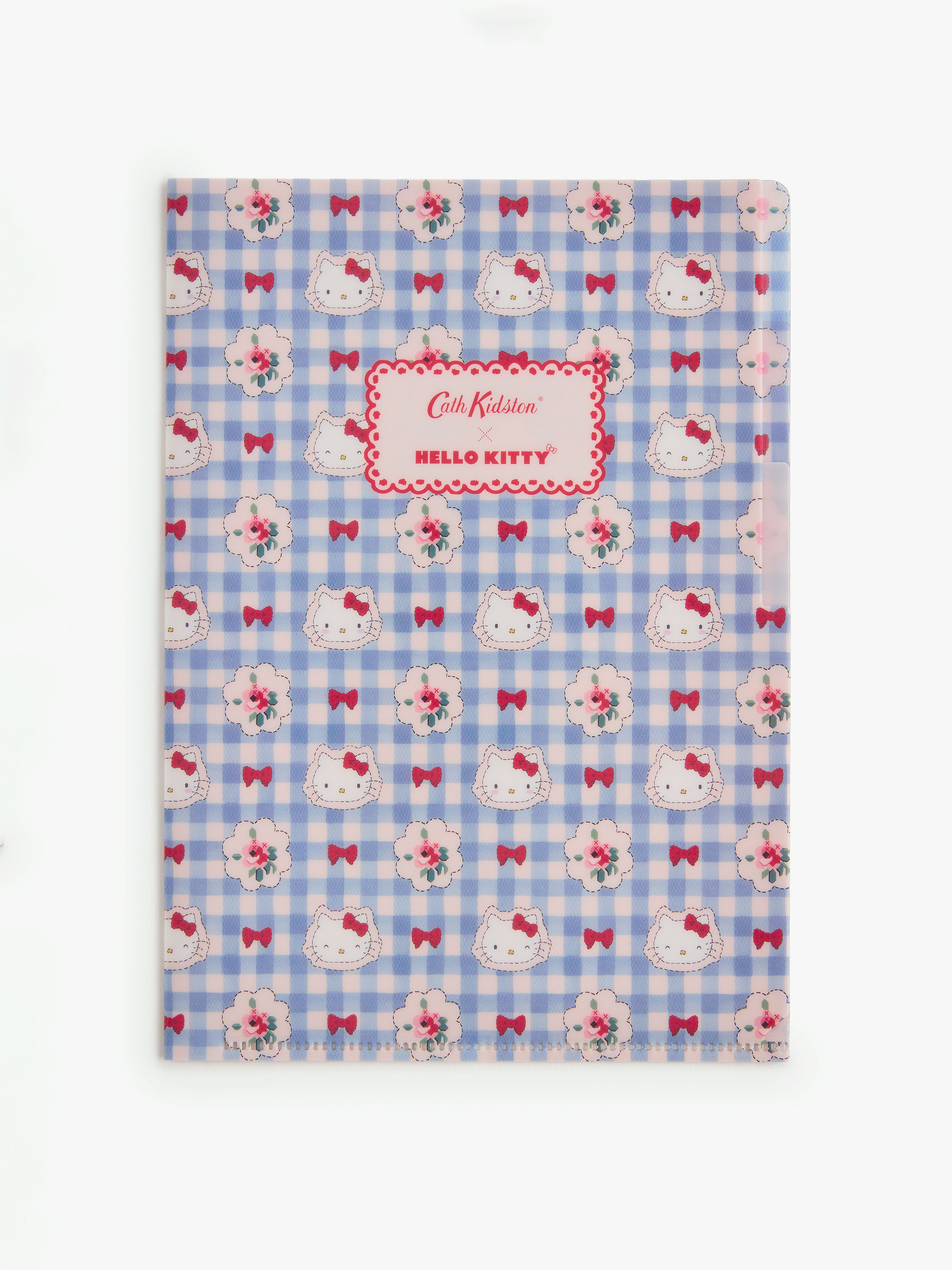 Cath Kidston × Hello Kitty A5透明文件夾 (Hello Kitty Gingham Provence)
