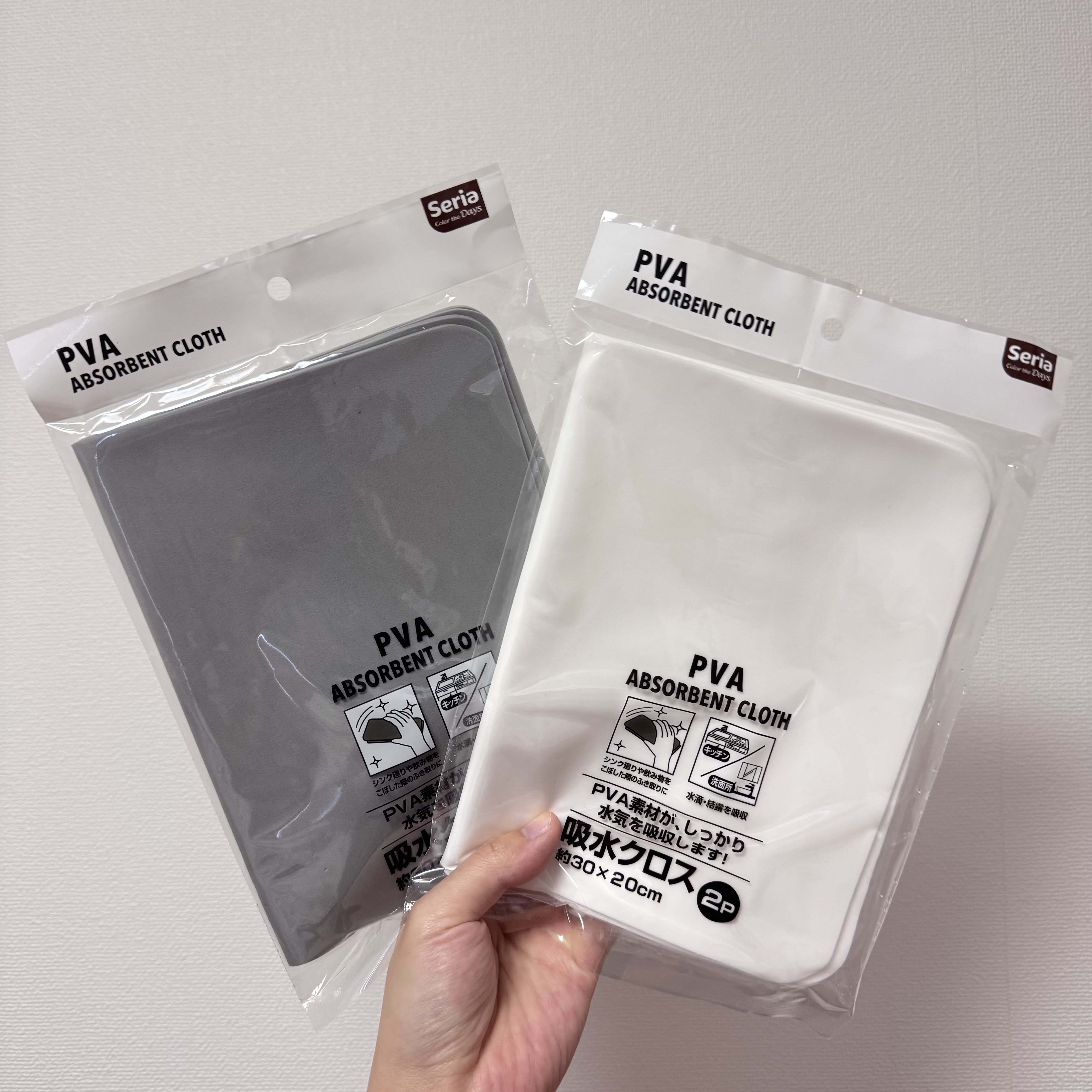 【多莉推薦】JP PVA 超吸水抹布 2件裝 隨機色 30x20 3180 TK260531