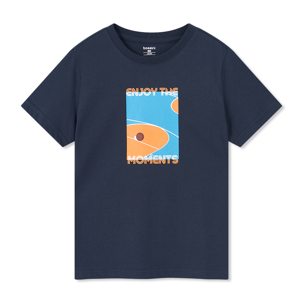 Boys Print Short Sleeves Tee