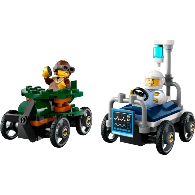 【玩具研究中心】LEGO 樂高 City系列 飛機vs.病床賽車套裝 60459