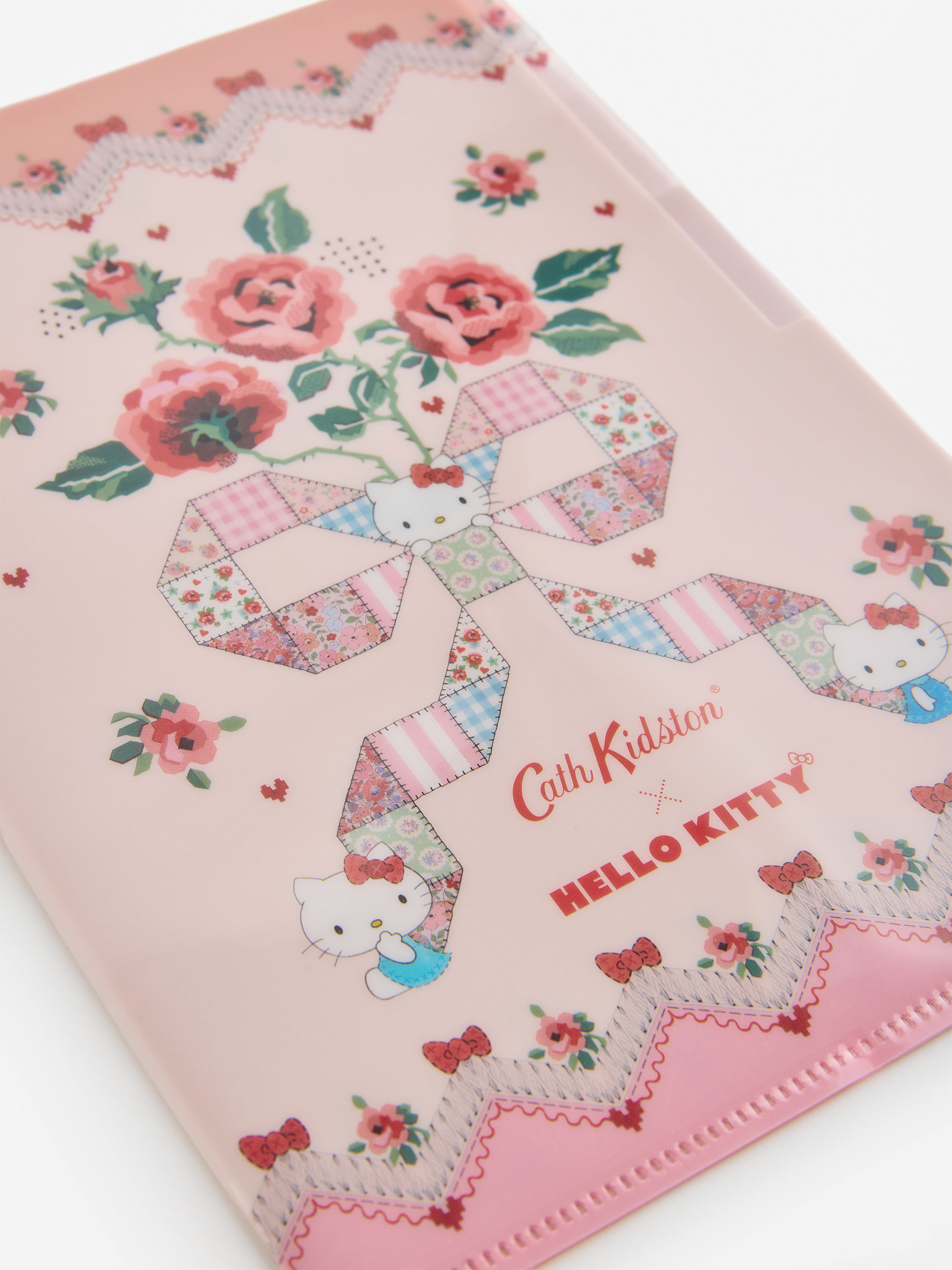 Cath Kidston × Hello Kitty A5透明文件夾 (Hello Kitty Patchwork Placement)