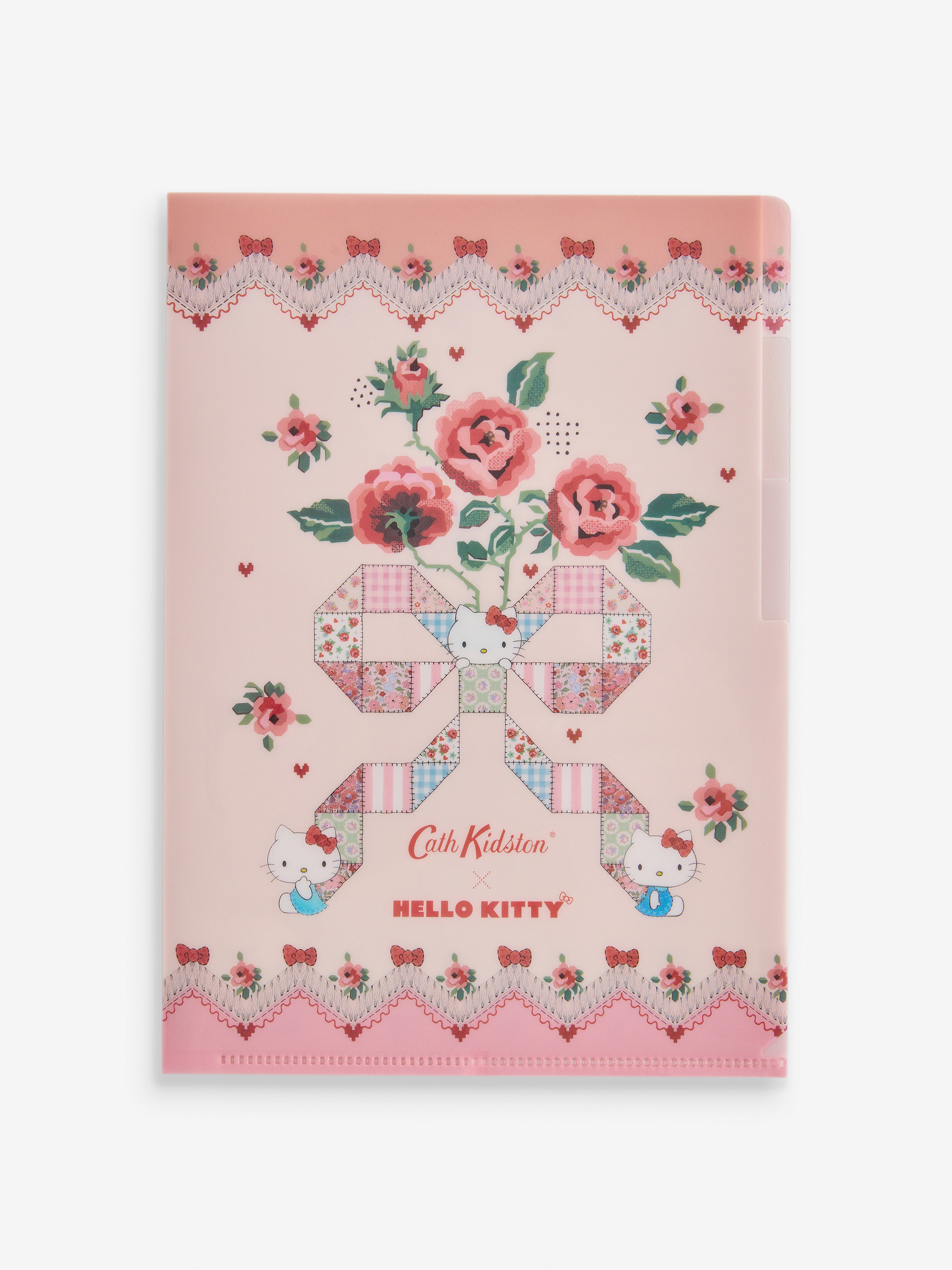 Cath Kidston × Hello Kitty A5透明文件夾 (Hello Kitty Patchwork Placement)